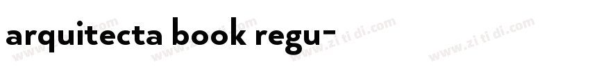 arquitecta book regu字体转换